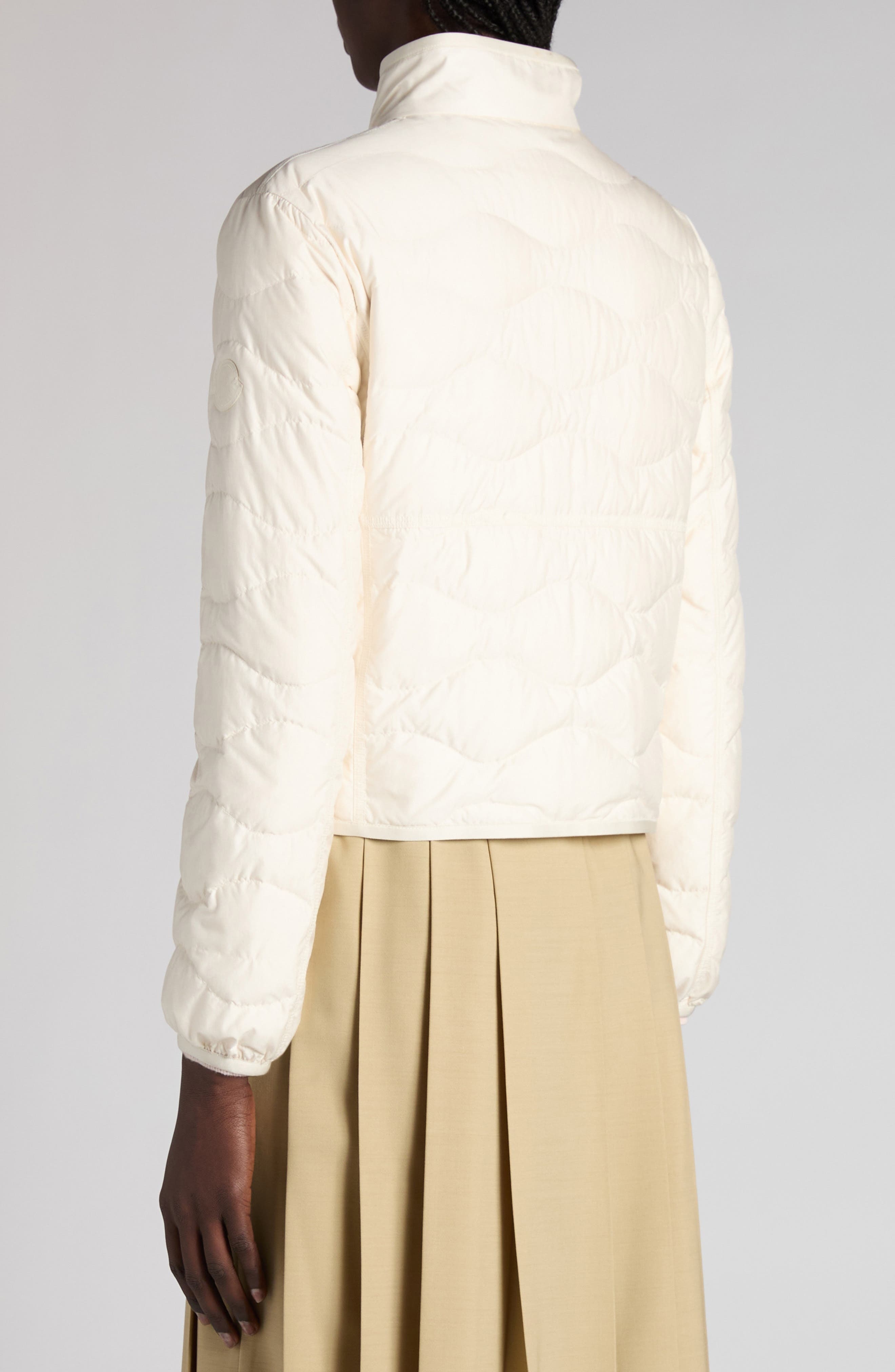 Moncler Tegea Quilted Down Jacket in Pale Ivory at Nordstrom - 3