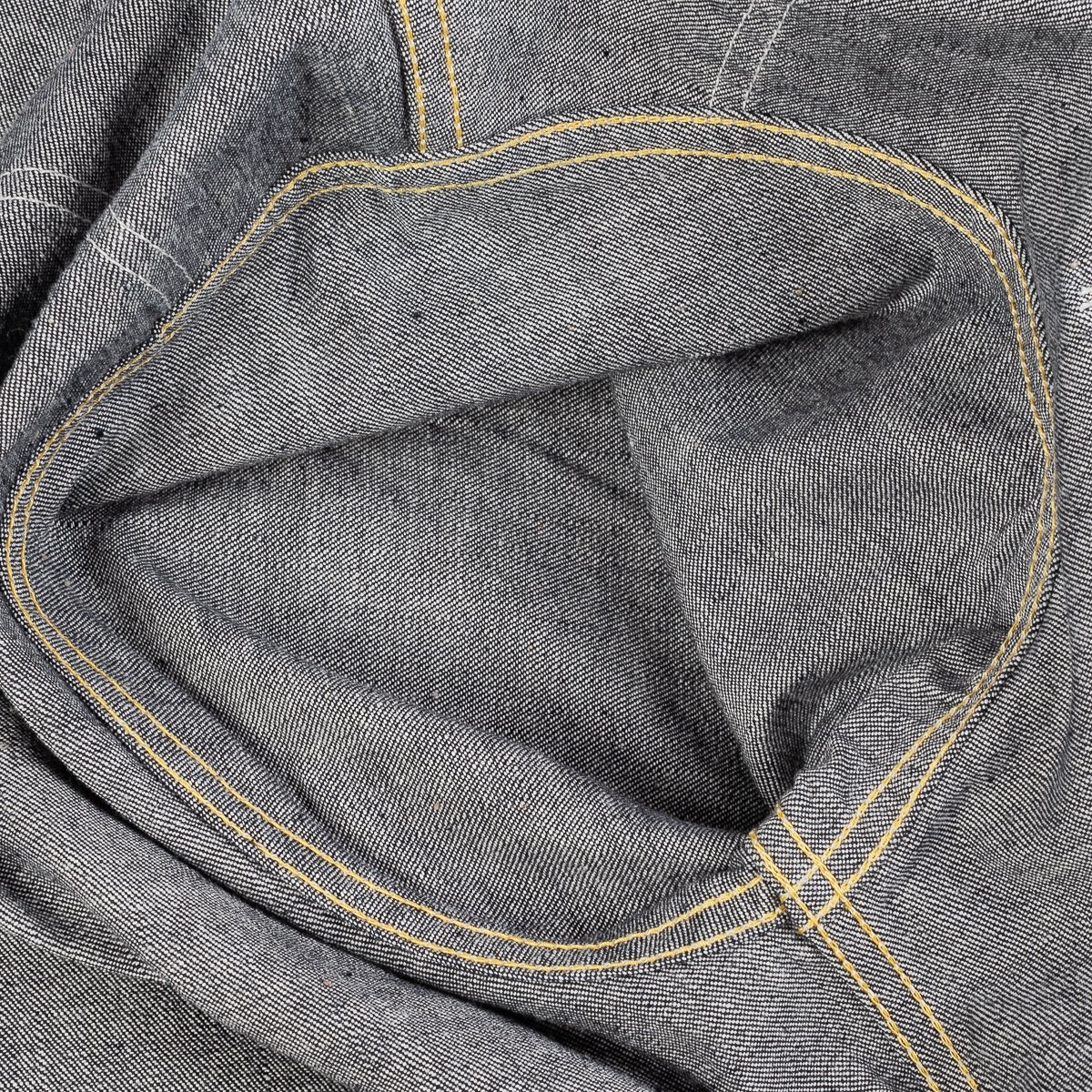 IHSH-320-IND 10oz Selvedge Denim Western Shirt - Indigo - 17