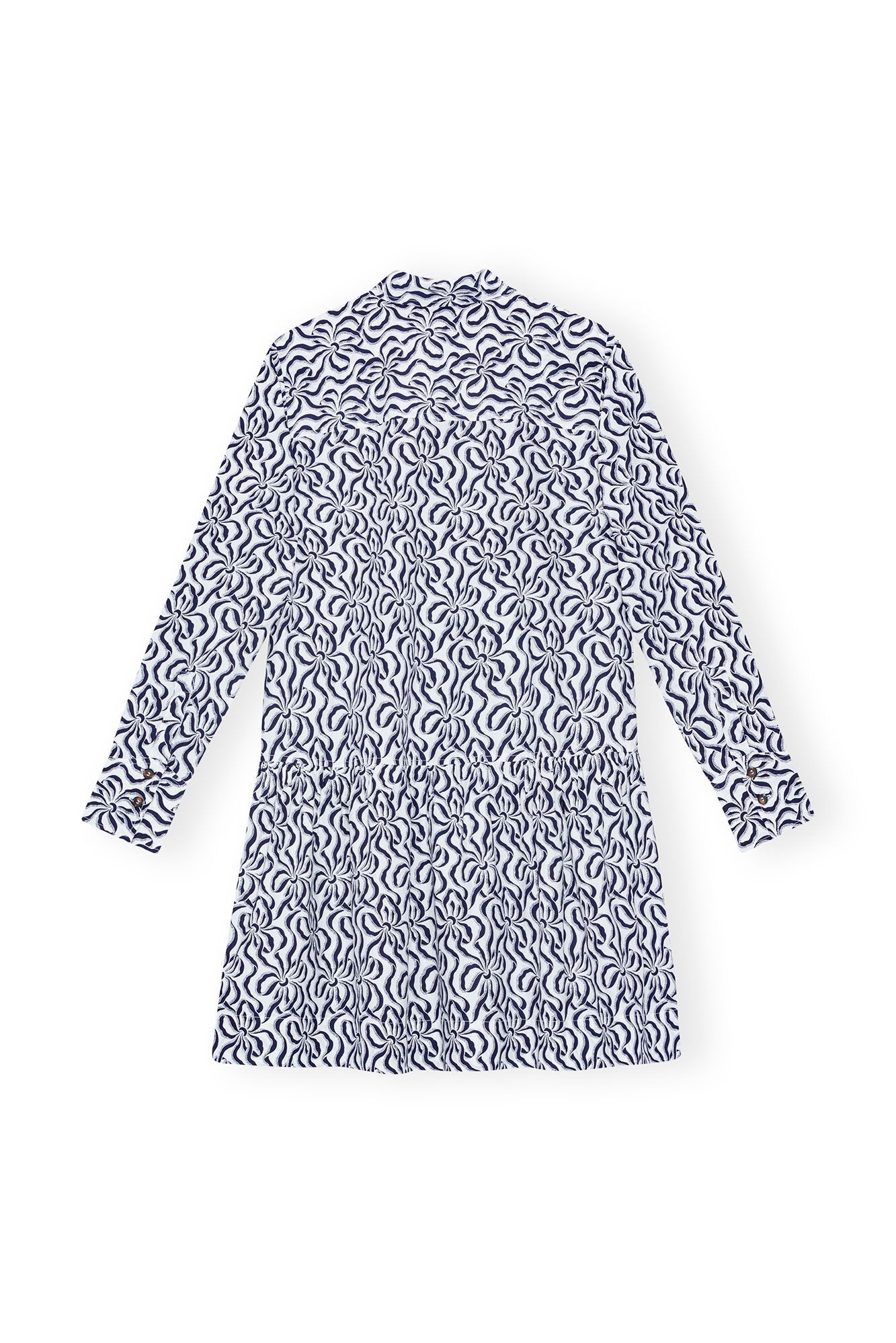 PRINTED COTTON POPLIN MINI SHIRT DRESS - 1