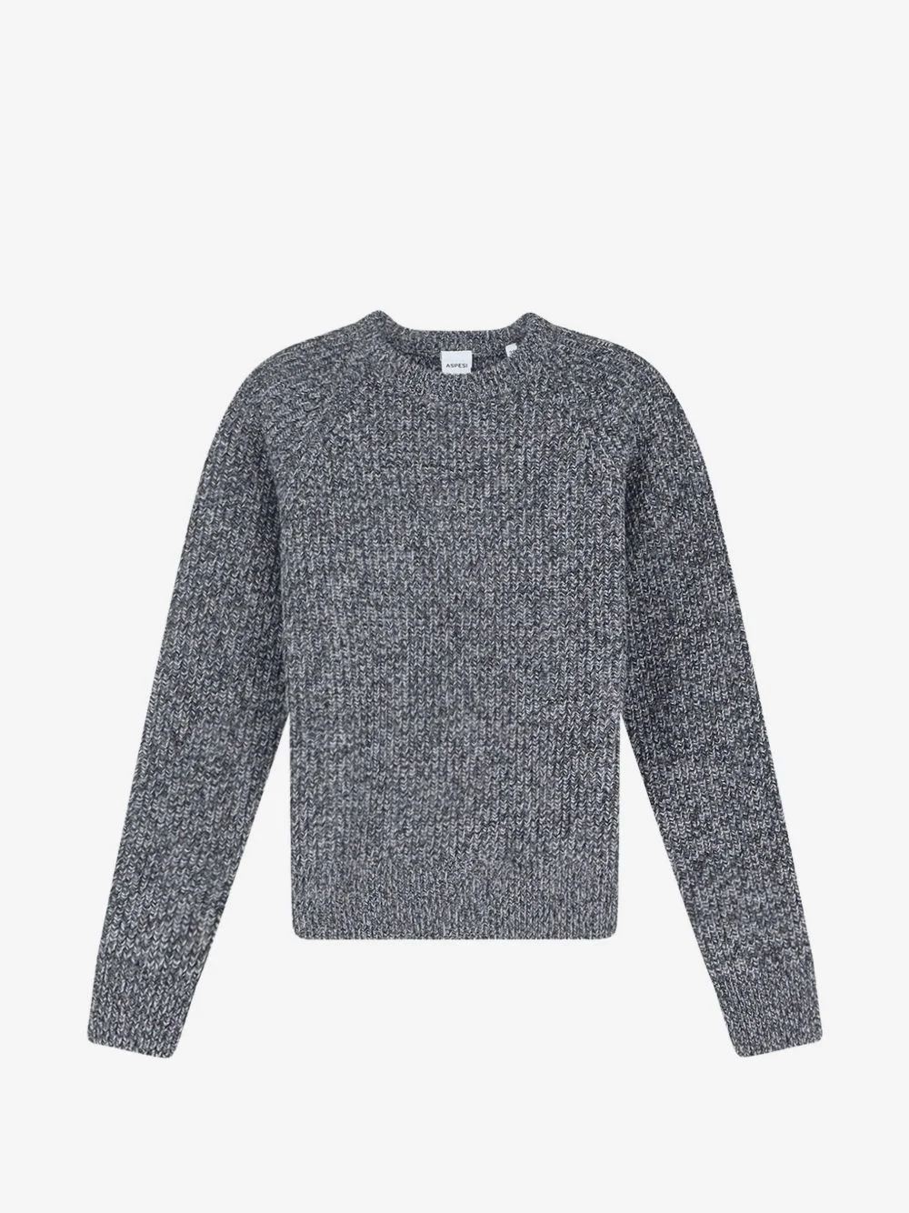 ribbed-knit raglan-sleeve sweater - 1