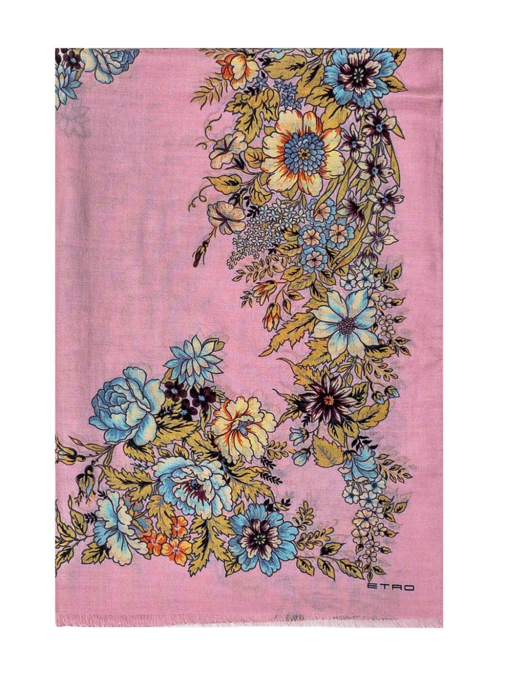 floral-print scarf - 3