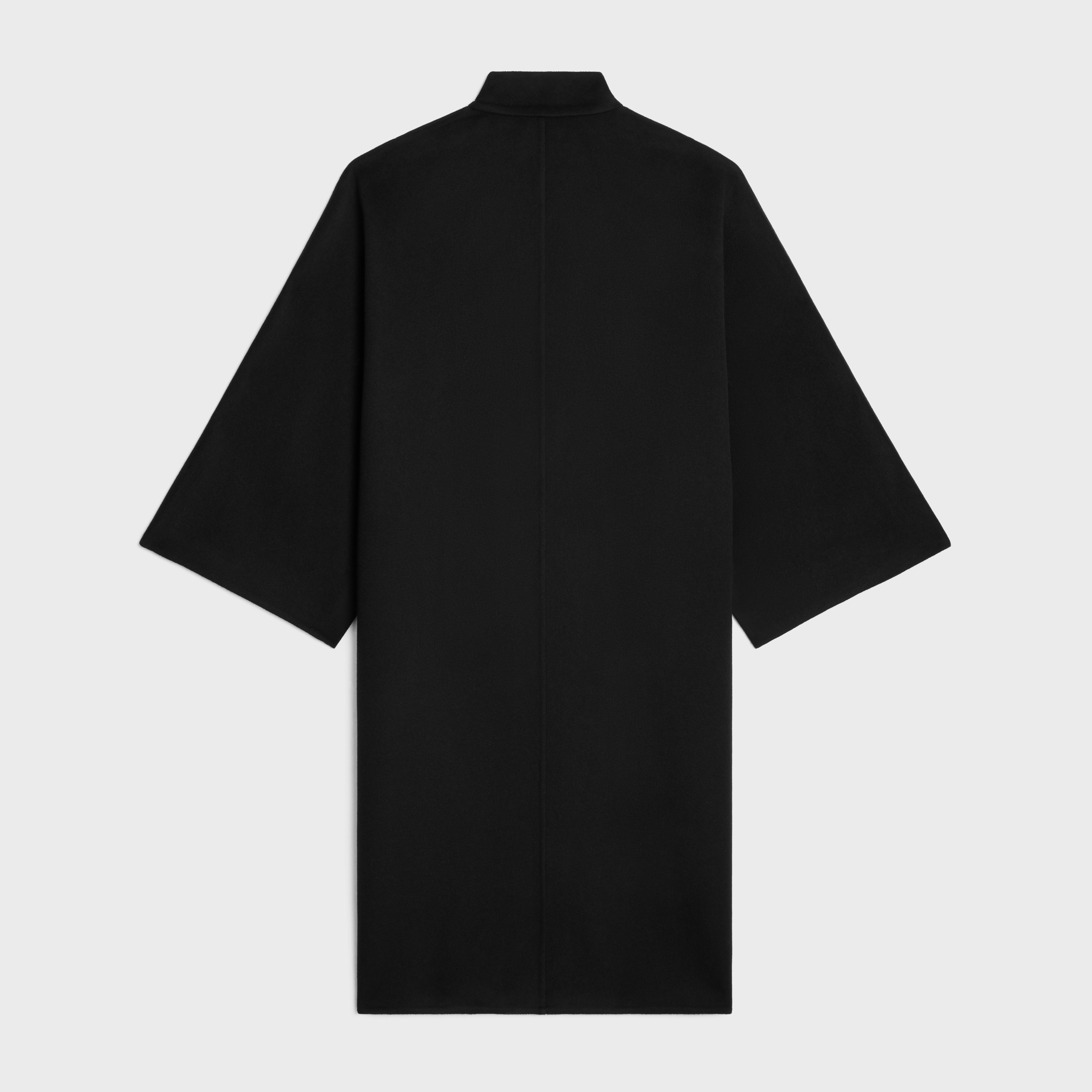 CELINE high collar cape in double face cashmere REVERSIBLE