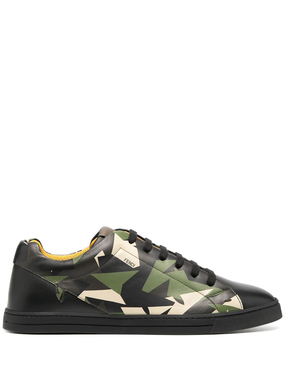 camouflage-print low-top sneakers - 1