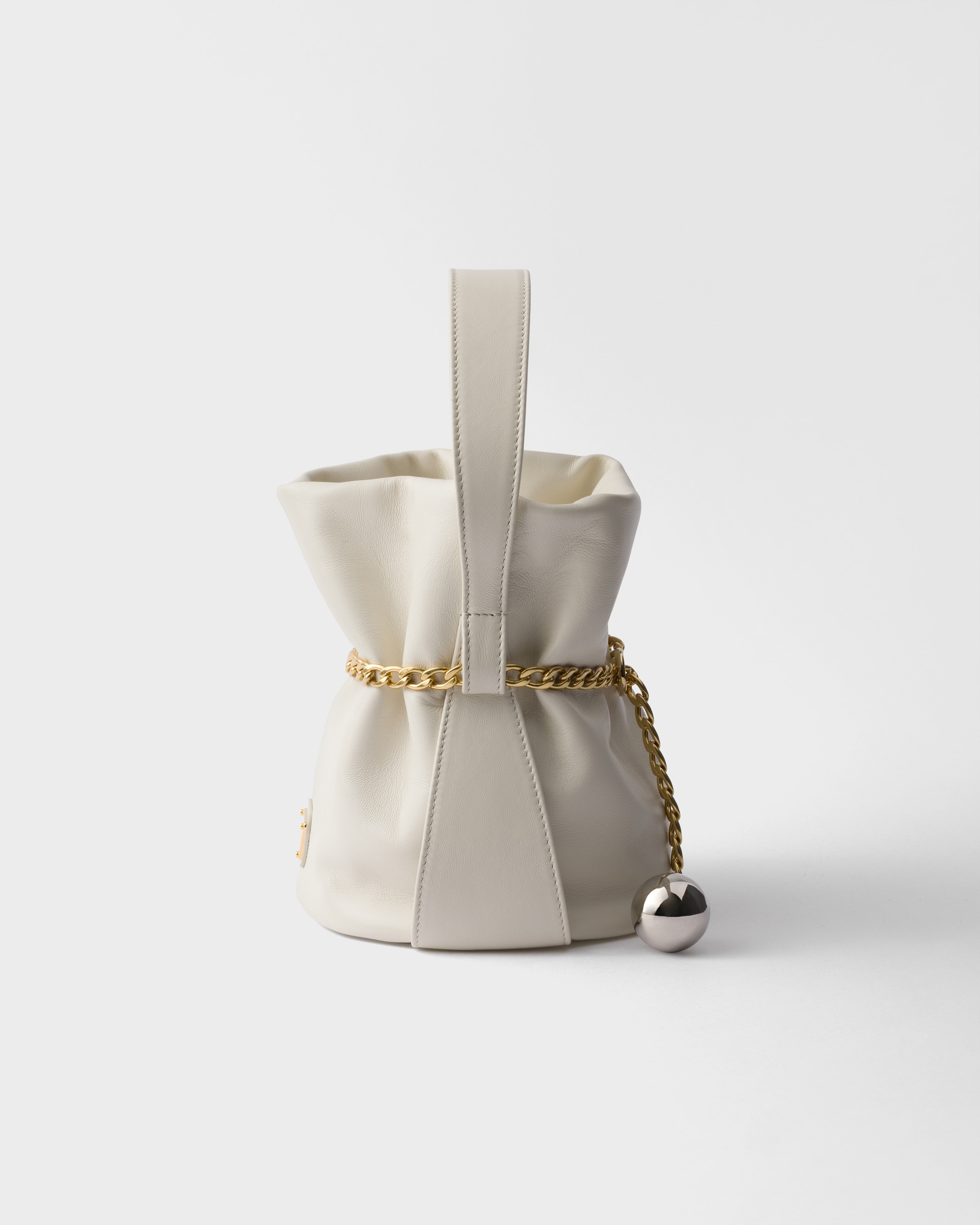 Petit Sac Noir nappa leather mini-bucket bag - 5