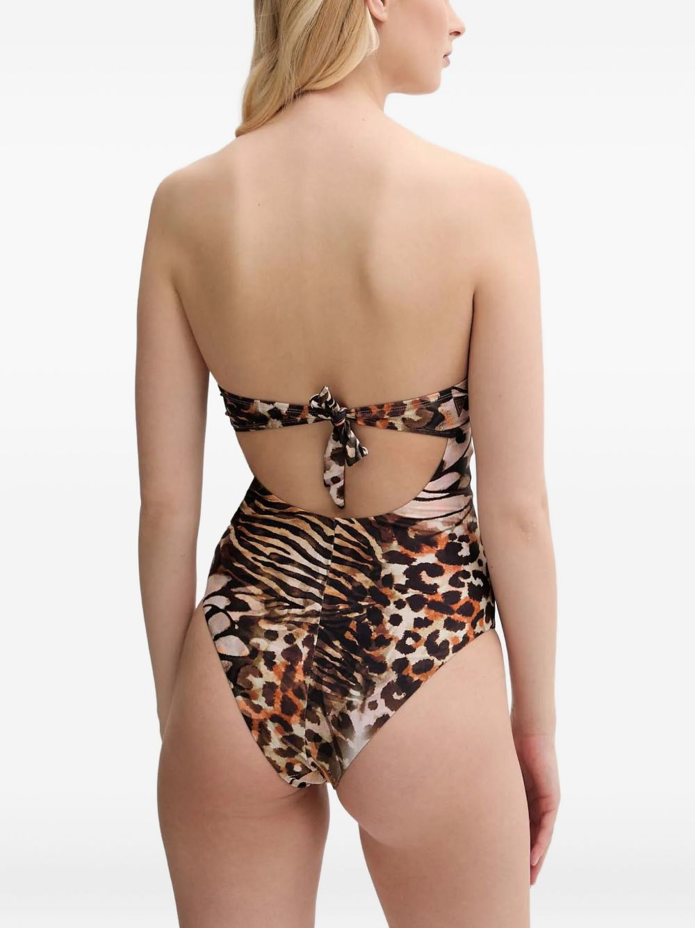 animal-print swimsuit - 2