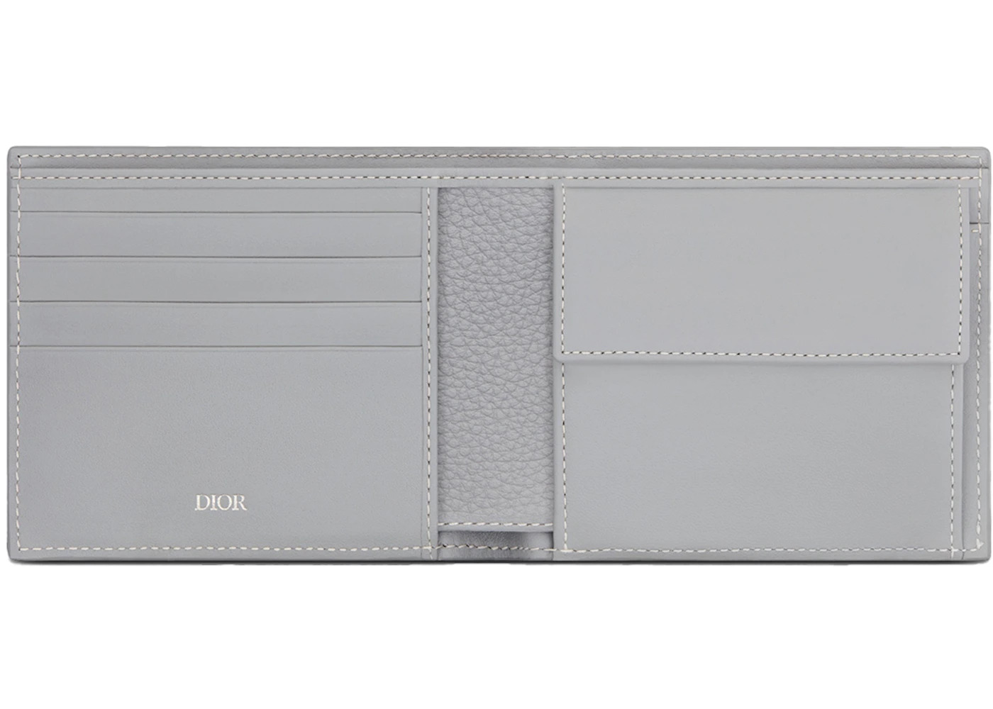 Dior by Birkenstock Christian Dior 1947 Signature (4 Card Slot/Coin Pocket) Wallet Dior Gray - 2