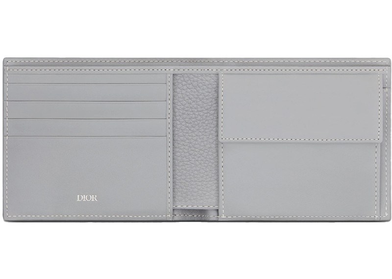 Dior Dior by Birkenstock Christian Dior 1947 Signature (4 Card Slot/Coin Pocket) Wallet Dior Gray outlook
