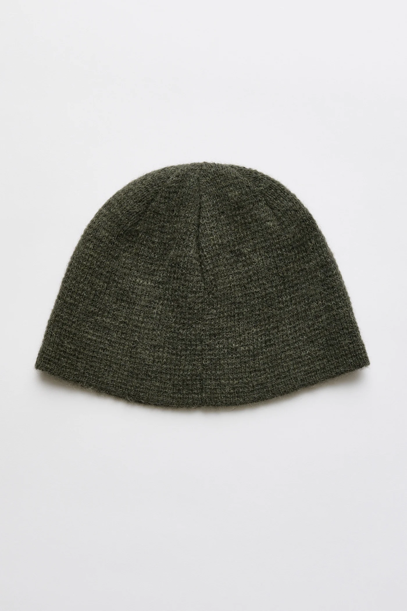 Our Legacy Beanie Moss Green Fuzzy Alpaca - 1