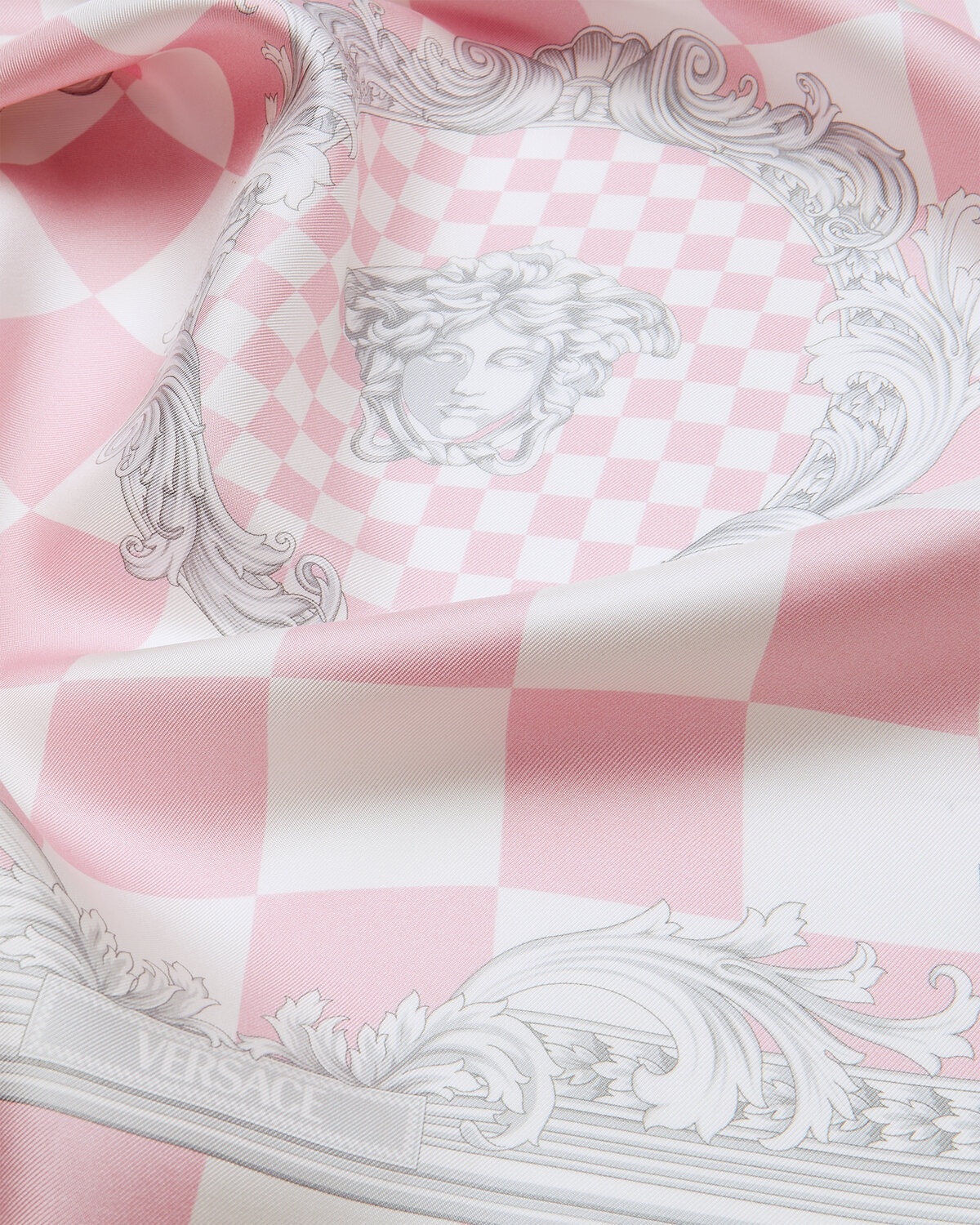 Medusa Contrasto Silk Foulard 27.6" - 2