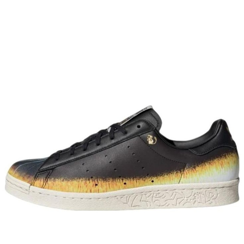 adidas 원본 Superstar 80s x 한 메이 린 '블랙 옐로우 오렌지' ID4385 - 1