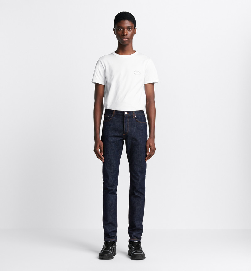 Long Slim-Fit Dior Oblique Jeans 2