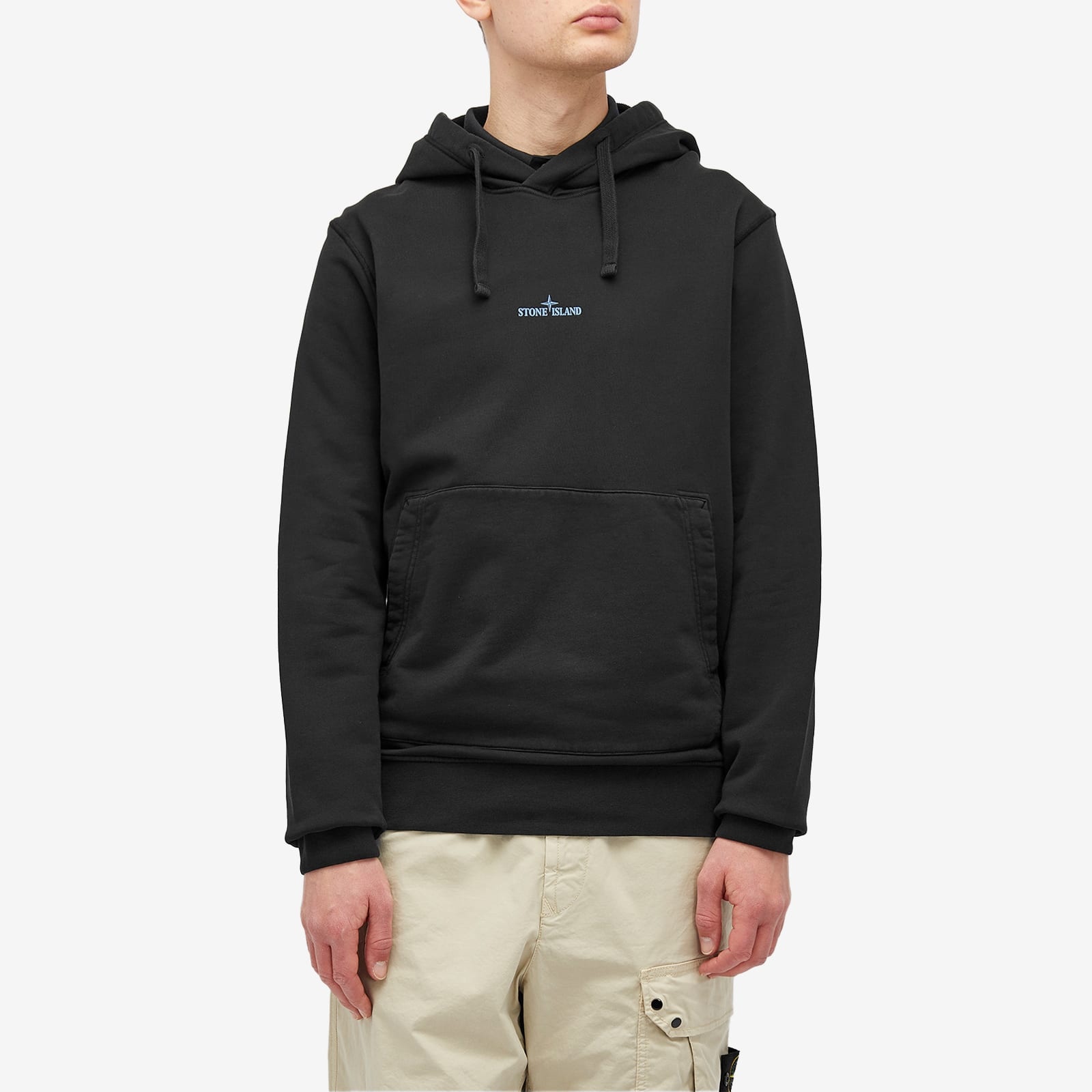 Stone Island Badge Back Print Hoodie - 2