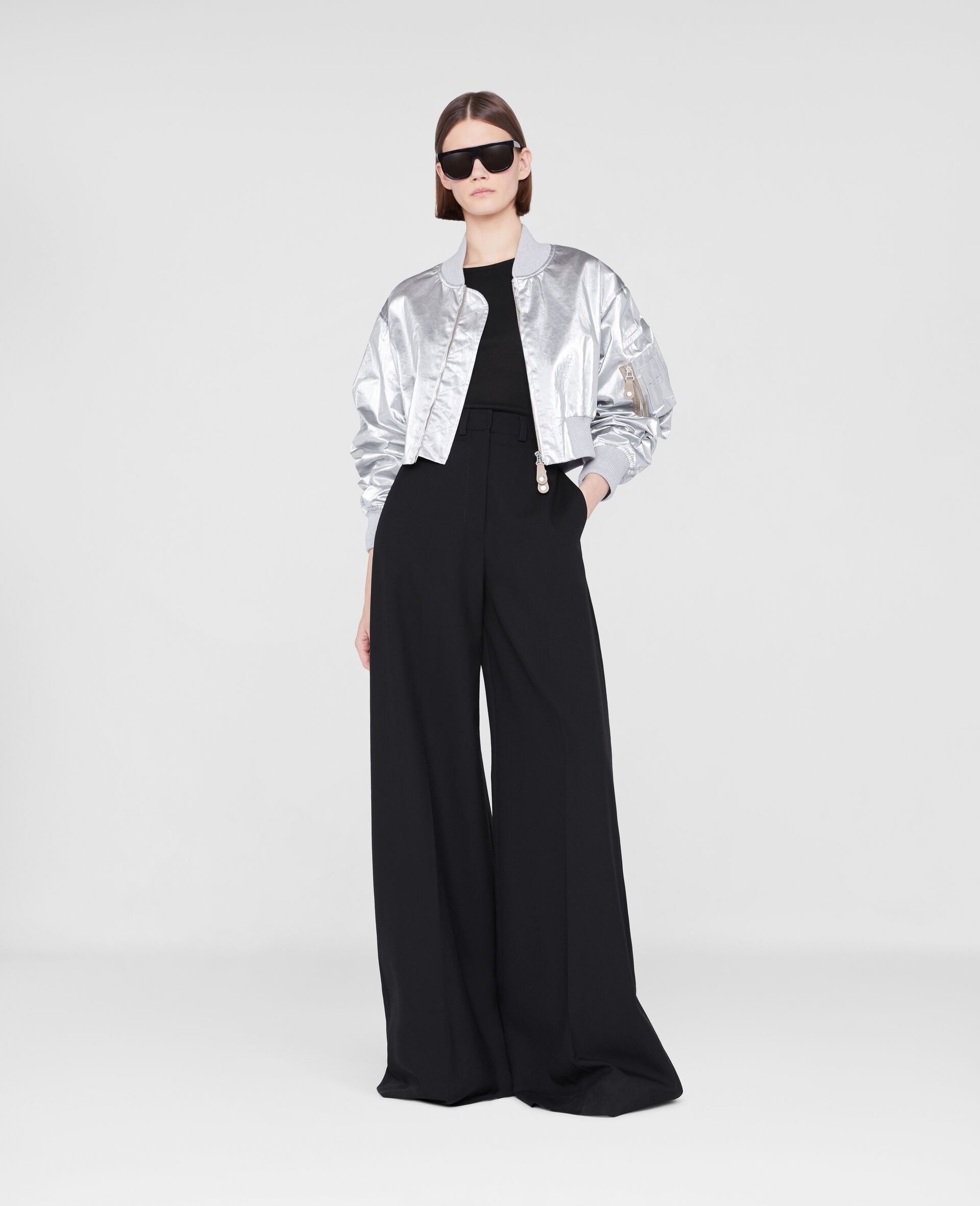 Cropped Bomber Jacket - 2