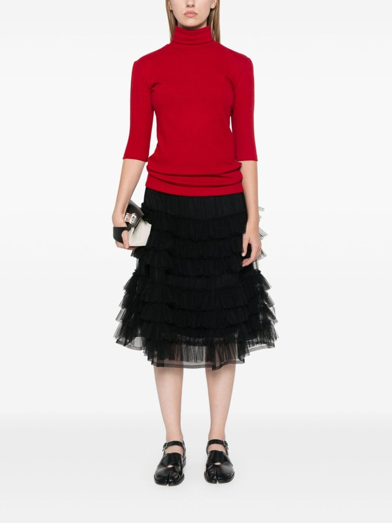 Yohji Yamamoto roll-neck top outlook