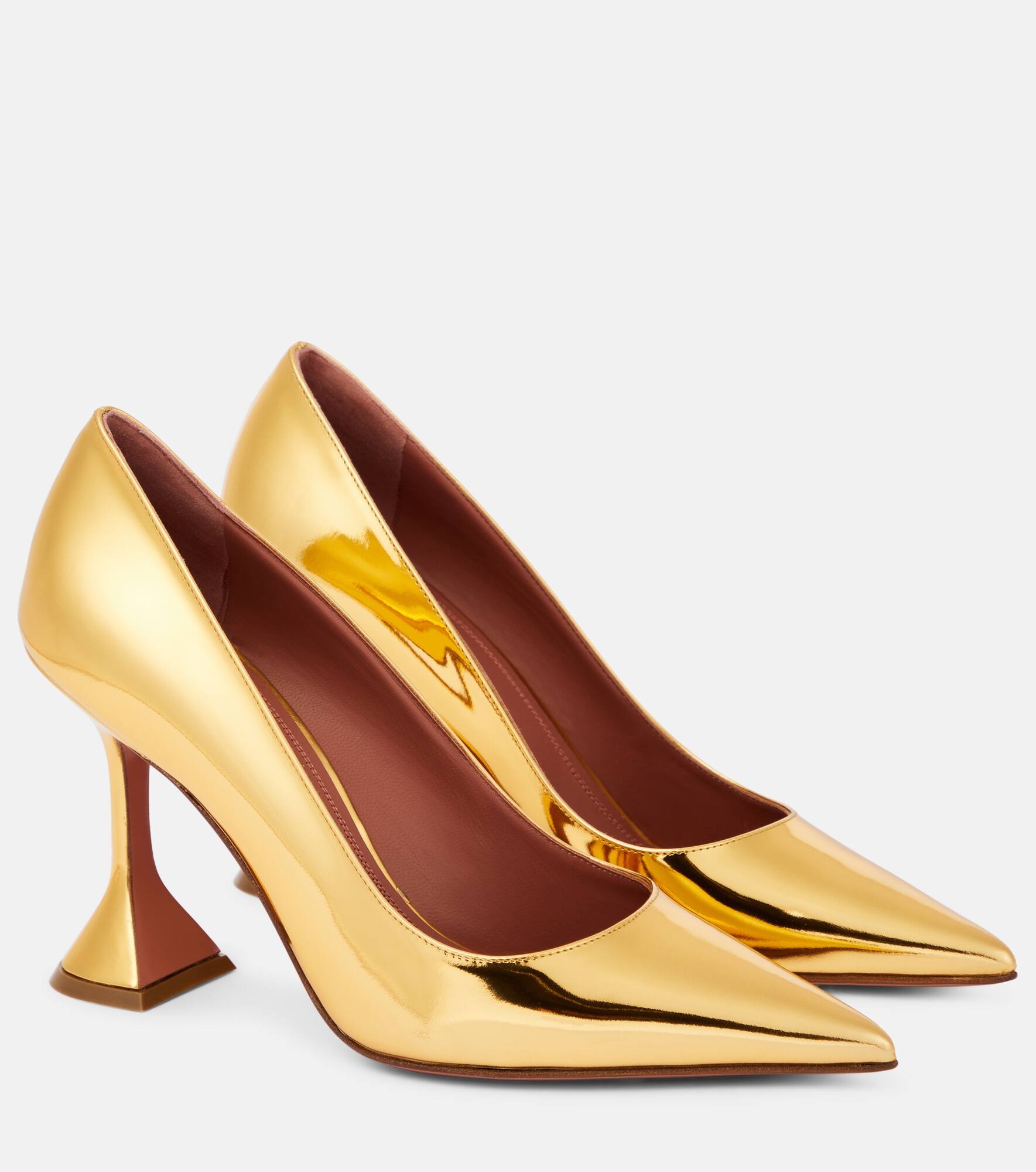 Ami mirrored leather pumps - 1