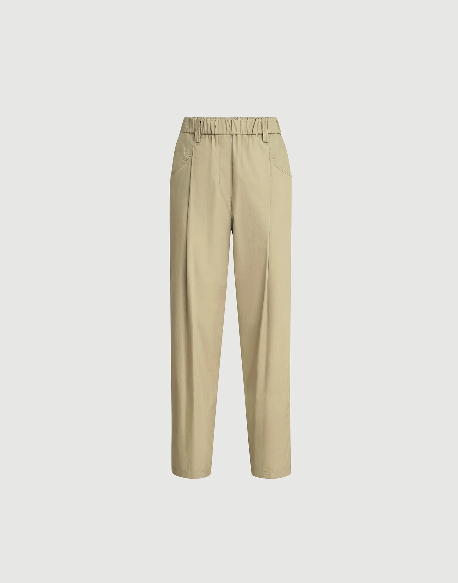 Lightweight poplin five-pocket track trousers with monili - 1