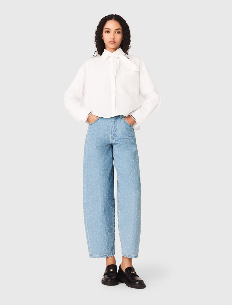 maje Textured balloon jeans outlook