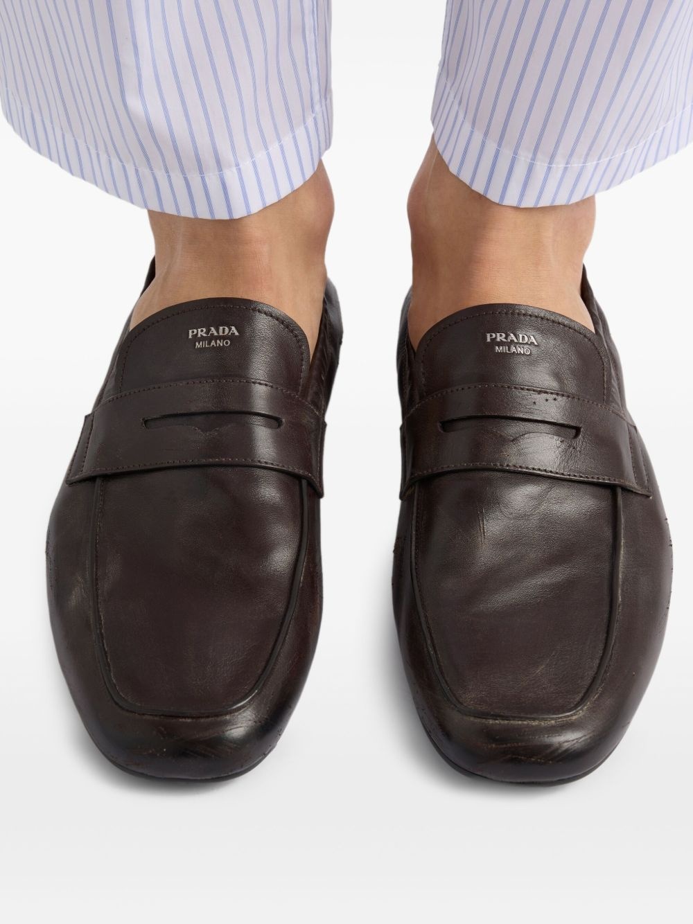 Shuffle leather loafers - 6
