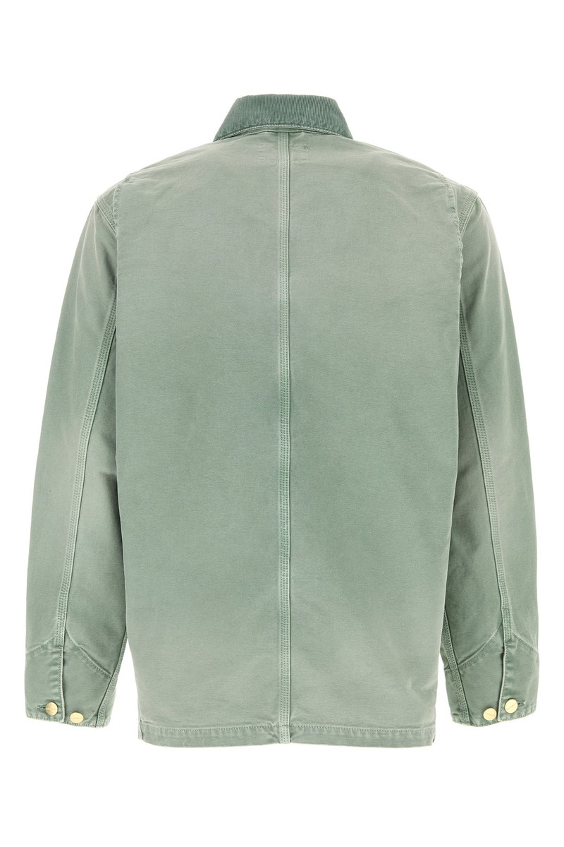 Carhartt WIP Sage green canvas OG Chore Coat outlook
