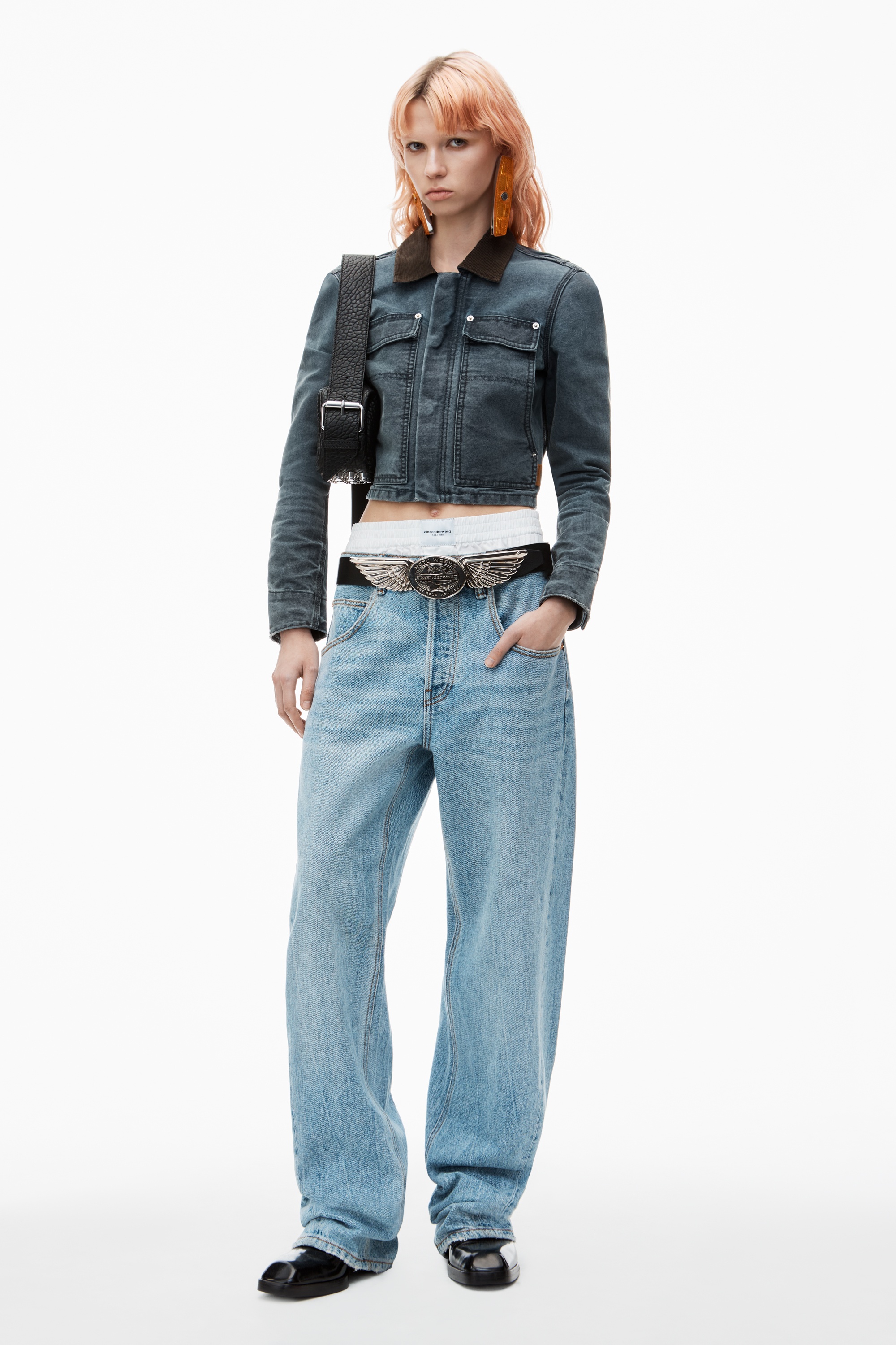 Alexander Wang Balloon Jean with Pre-Styled Boxer | REVERSIBLE