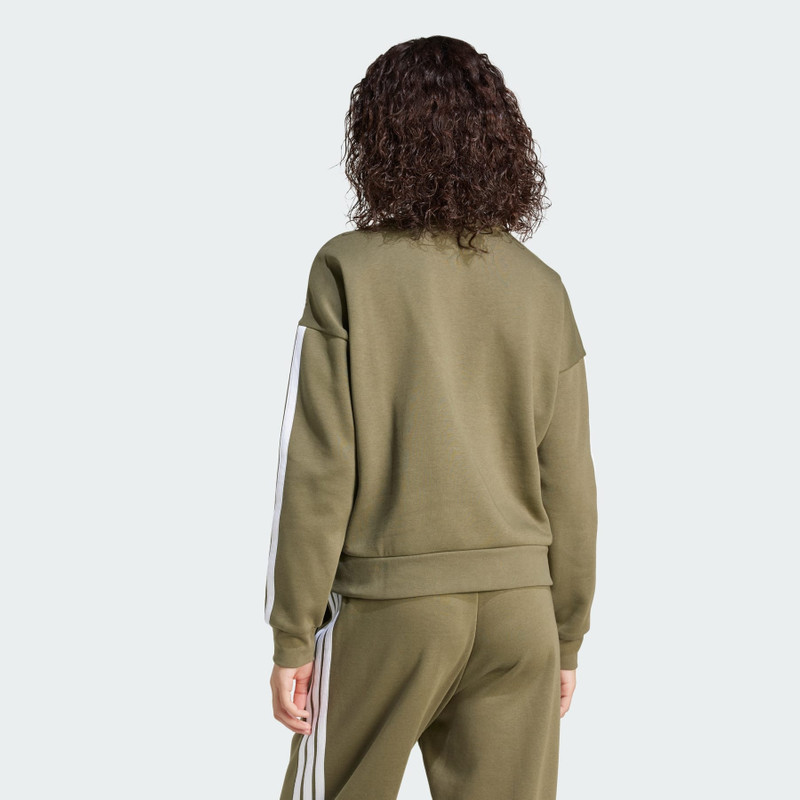 Essentials 3-Stripes Fleece Sweatshirt 3