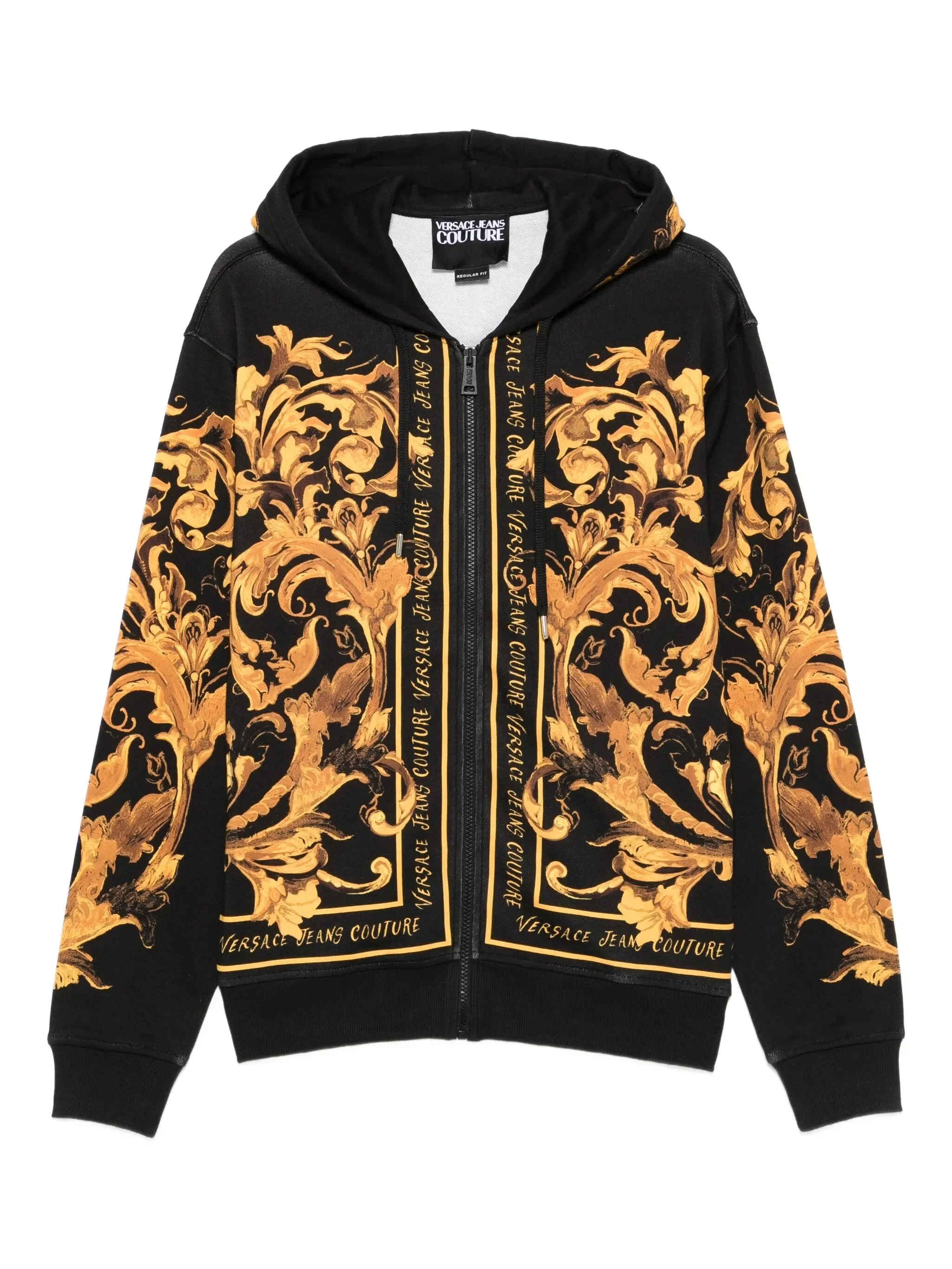 Versace Jeans Couture Baroque-print Zip-up Hoodie - 1