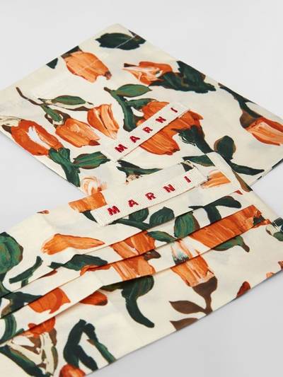 Marni REUSABLE FACE MASK COVER IN STREAM PRINT COTTON outlook