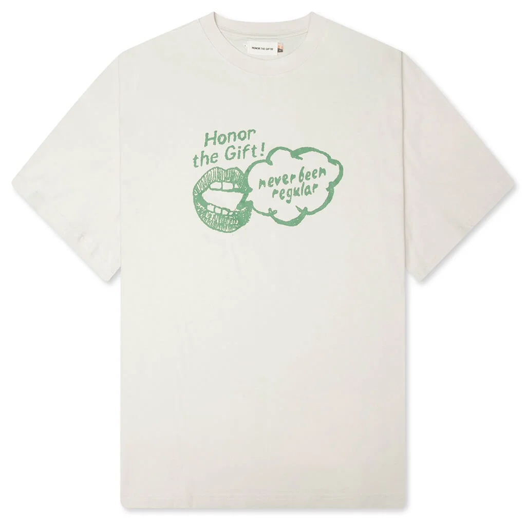 NEVER BEEN REGULAR TEE - GREY - 1