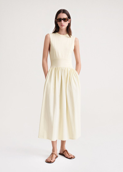Totême Sleeveless cotton tee dress vanilla outlook