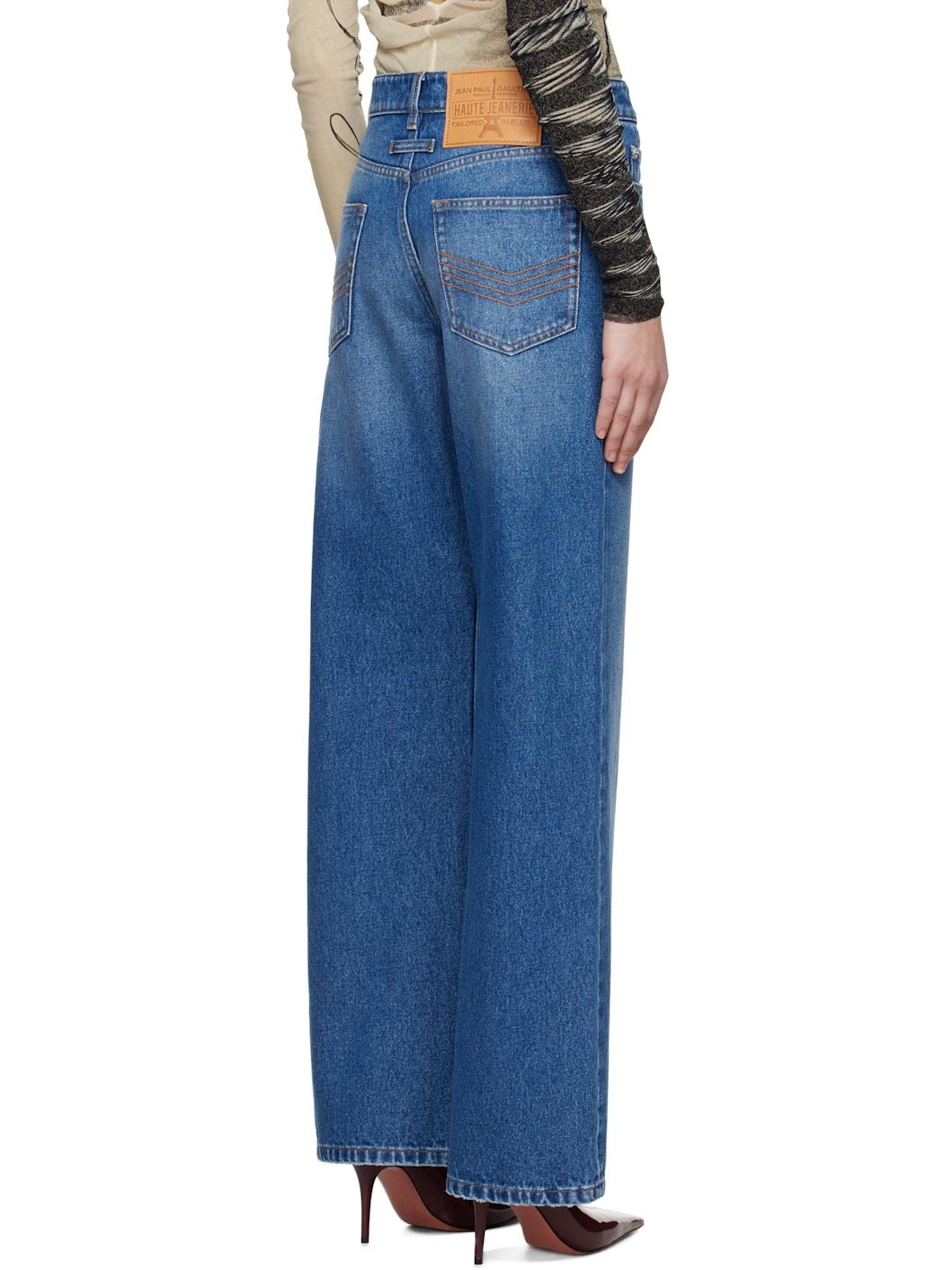 Blue 'The Buttoned Denim' Jeans - 3