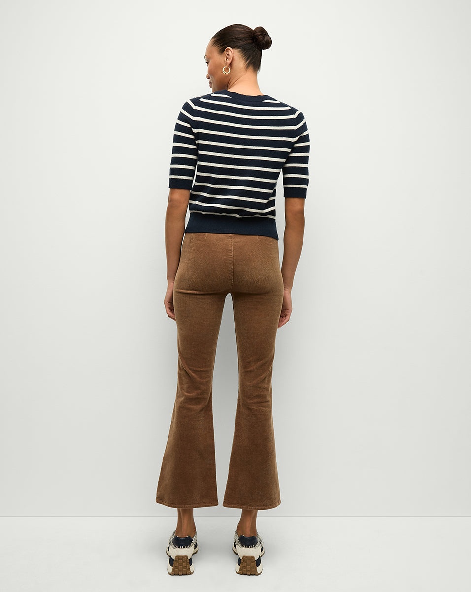 CARSON CORDUROY KICK-FLARE JEAN - 6