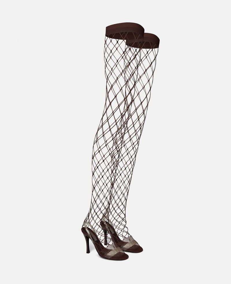 Stella McCartney Stella 100 Fishnet Thigh-High Heels outlook