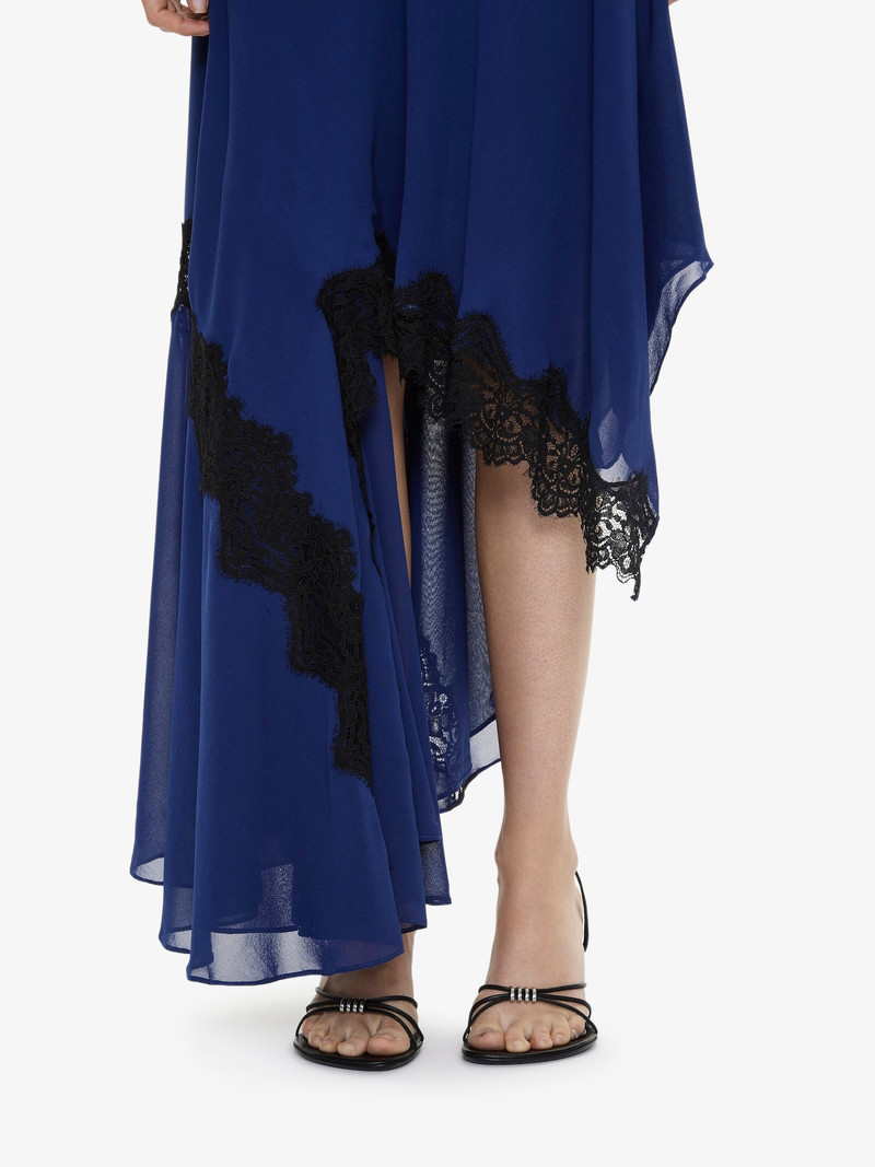 Cutaway Lace Gathered Tank Dress 4