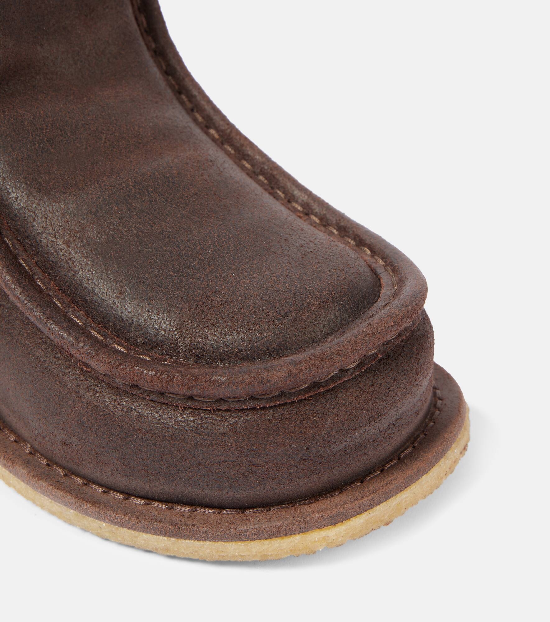 Suede ankle boots - 5