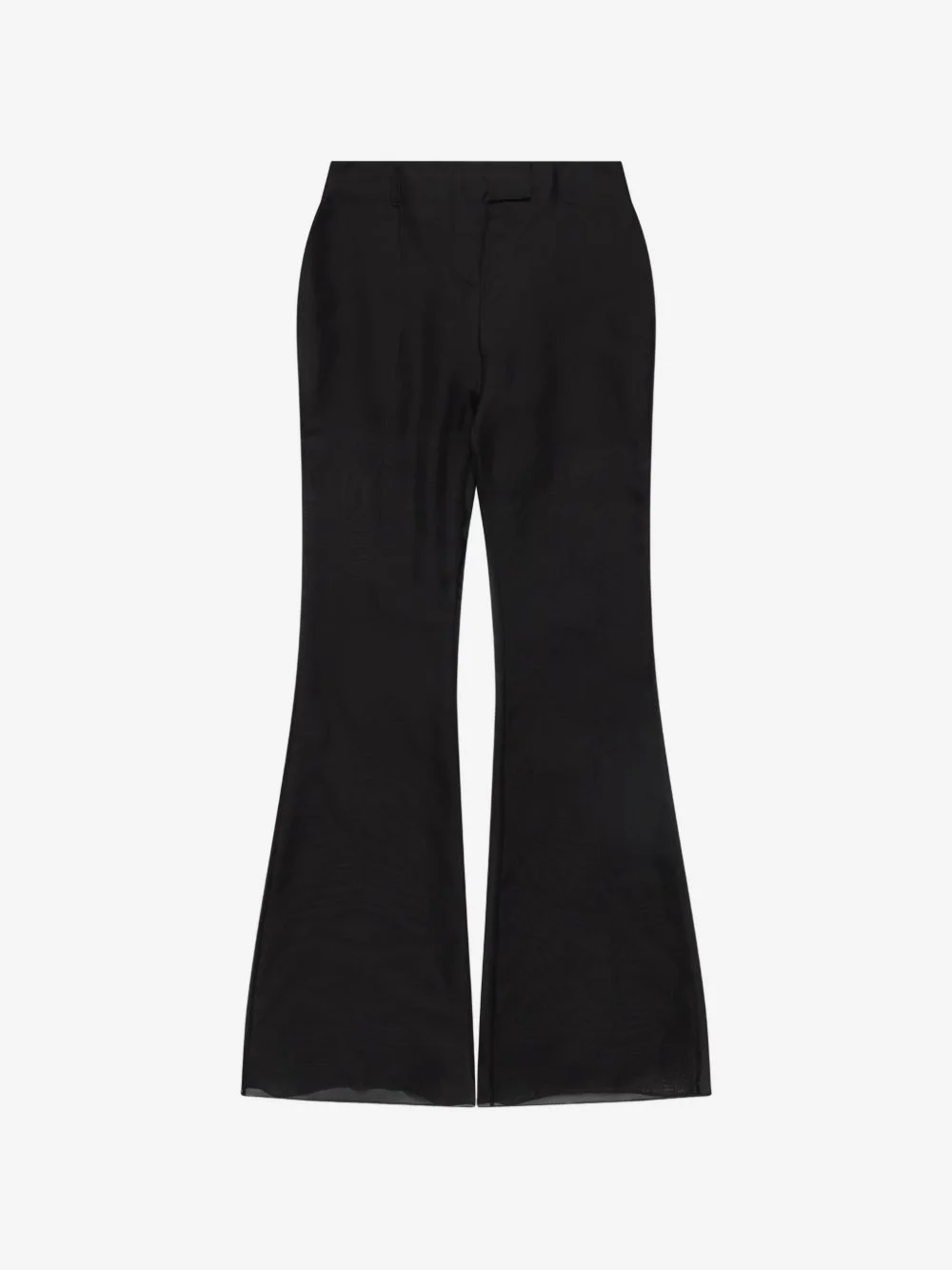 sheer flared trousers - 1