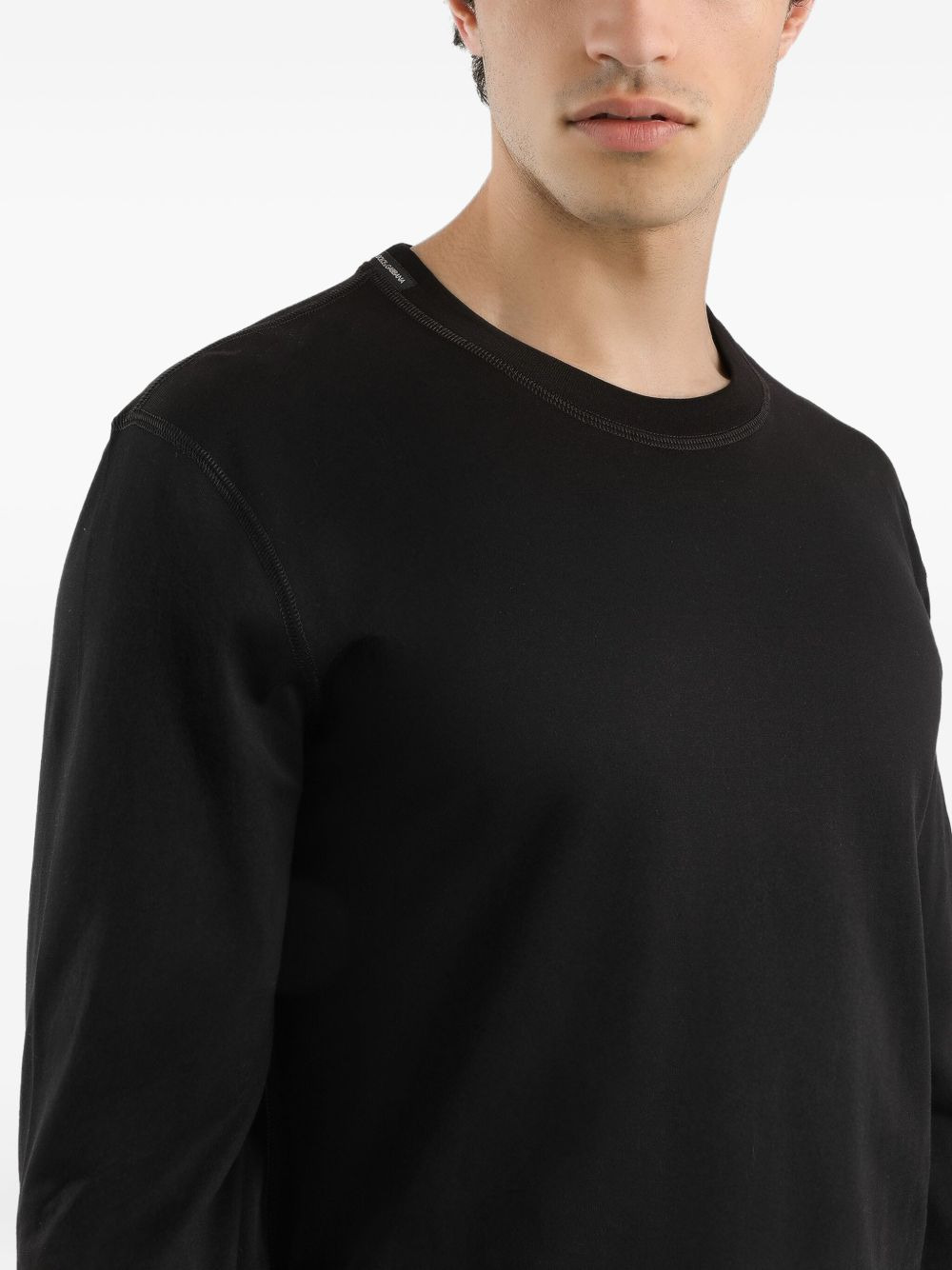 long-sleeve cotton T-shirt - 5