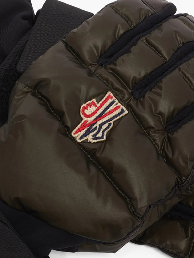 Moncler Grenoble Embroidered-logo leather-palm ski gloves outlook