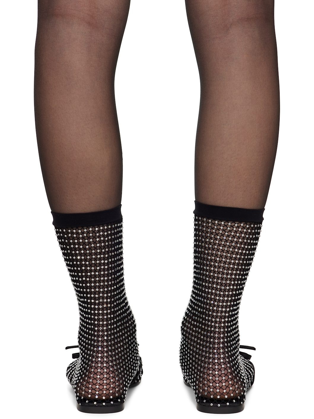 Black Leopold Bootie Ballerina Flats - 2