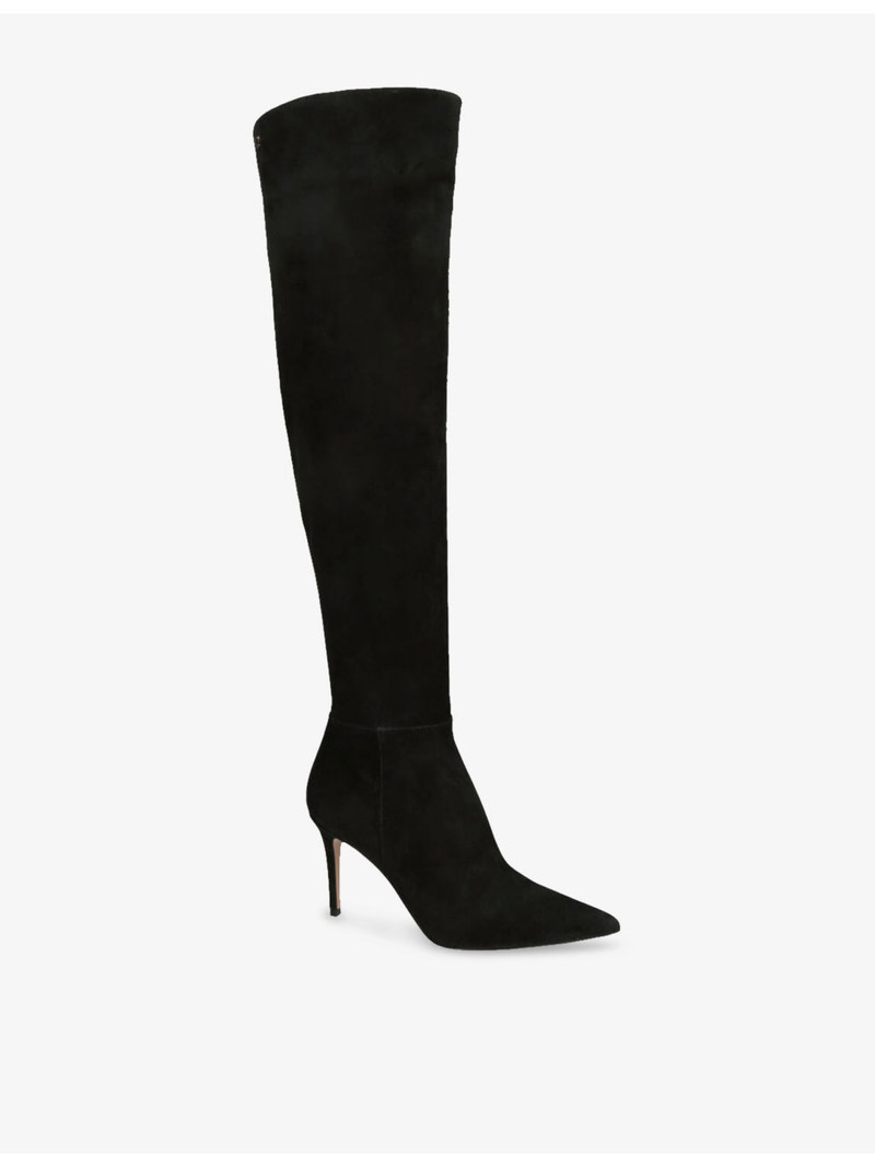 Gianvito Rossi Jules Camoscio 45 Suede Thigh-High Boots outlook