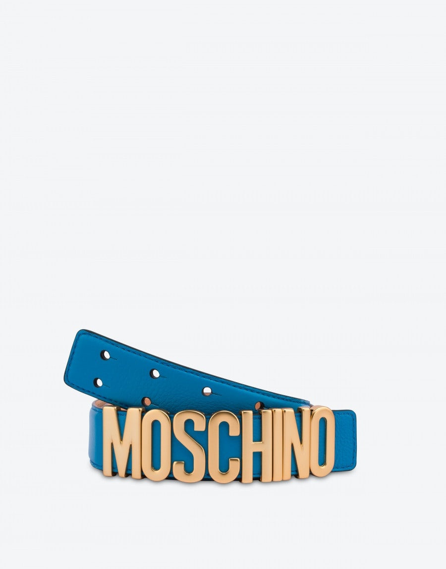 LETTERING LOGO CALFSKIN BELT - 3