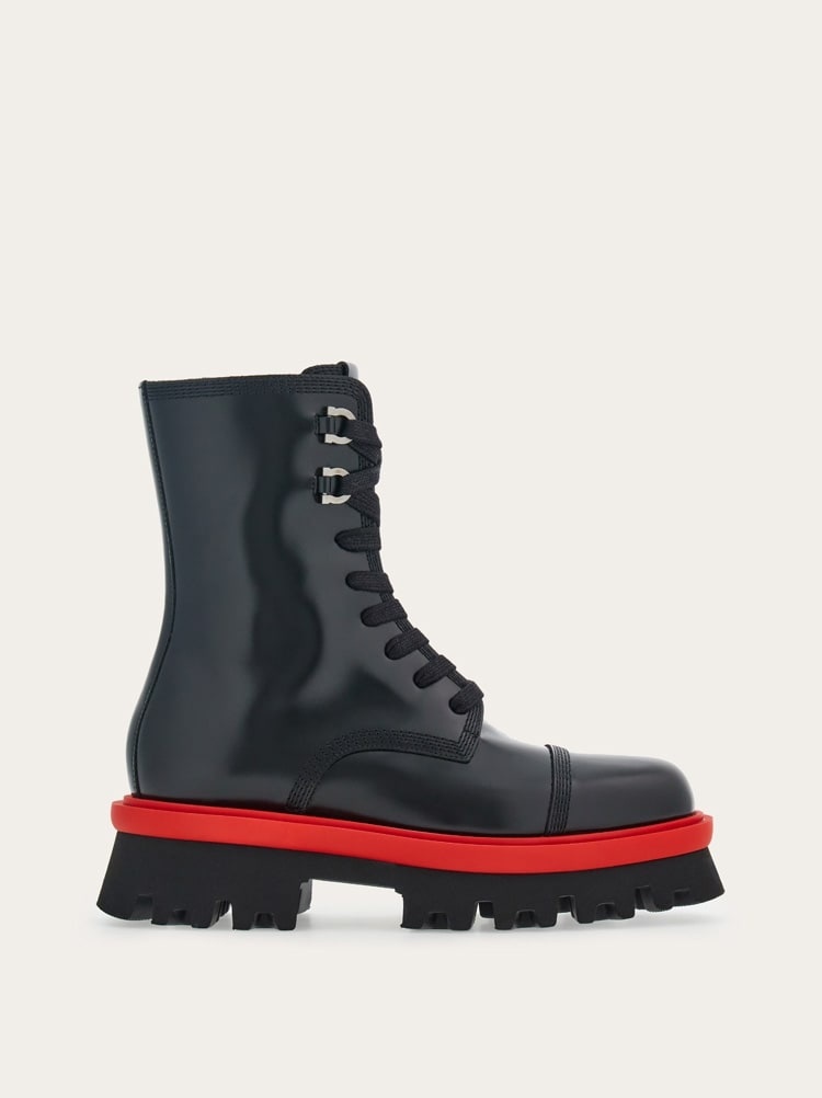 COMBAT BOOT WITH CHUNKY SOLE - 5