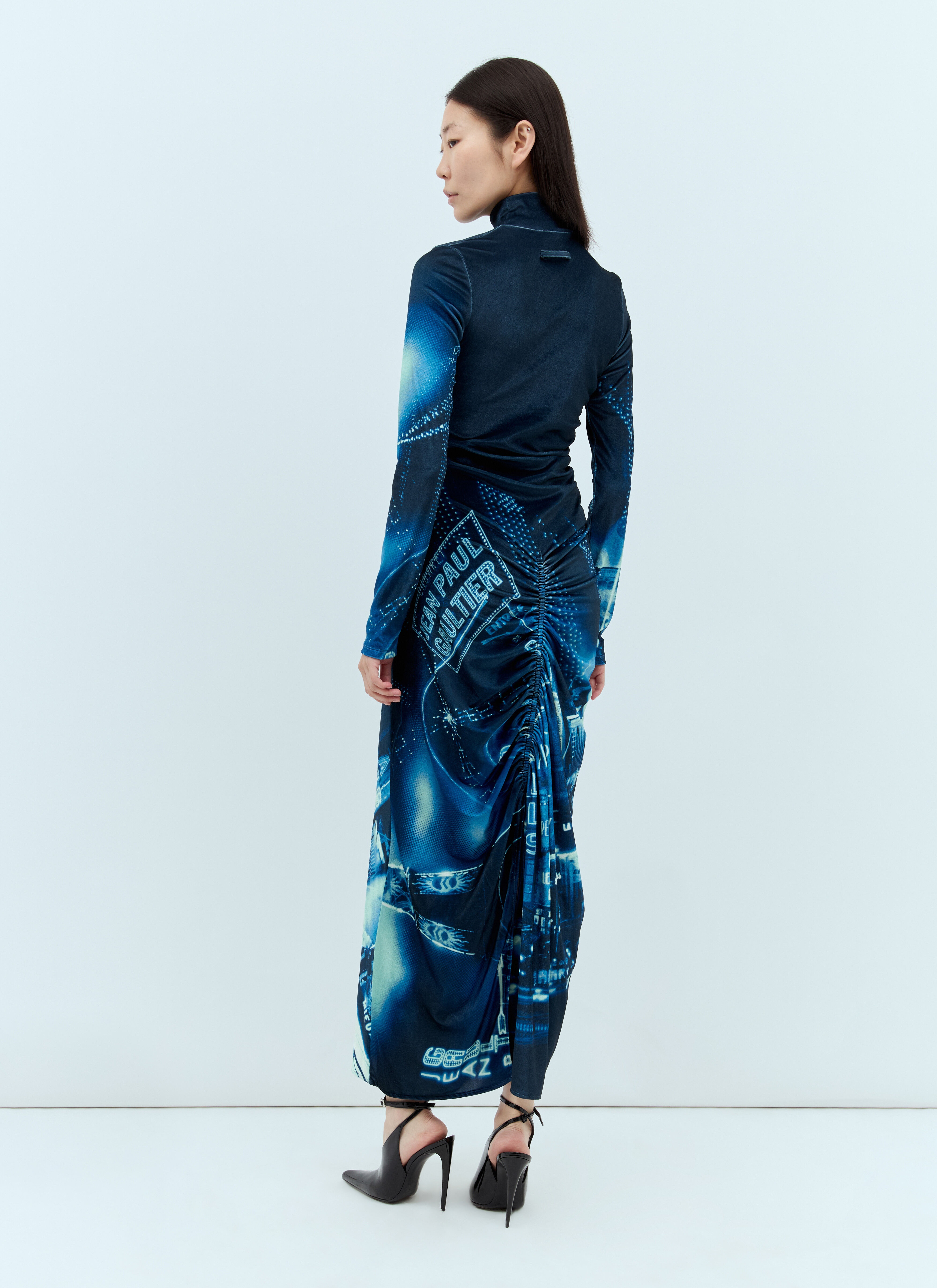 Pigalle Gathered Velvet Dress - 5