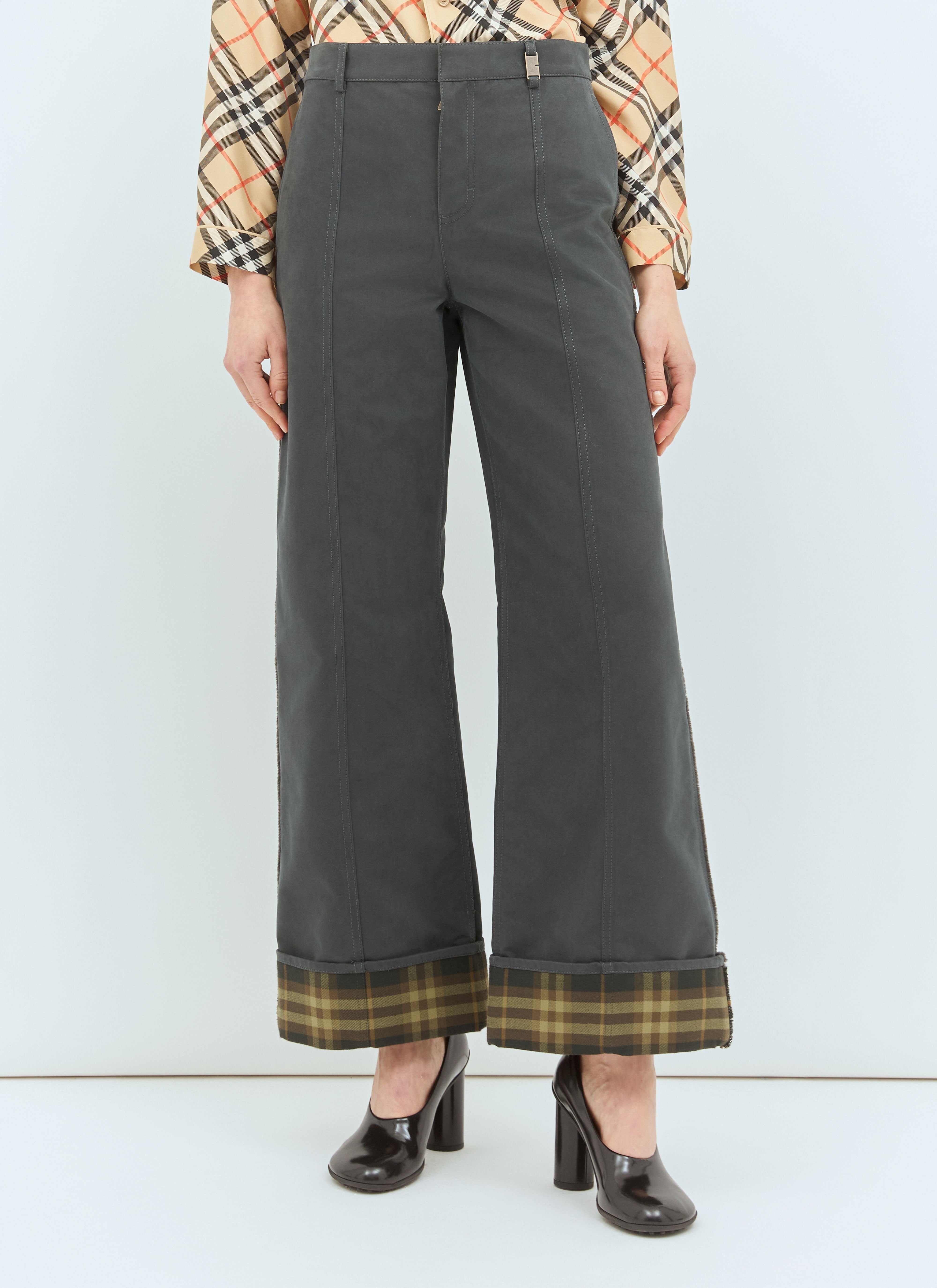 Check Cuffs Pants - 1