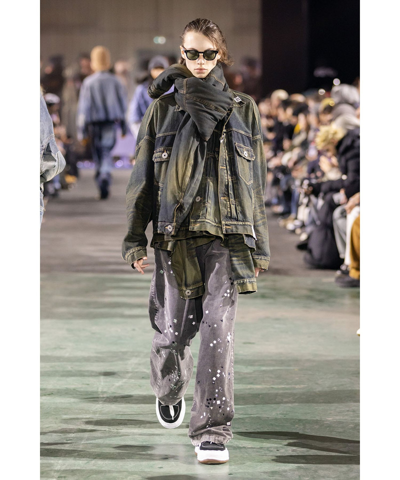 Front Layered Denim Jacket 25