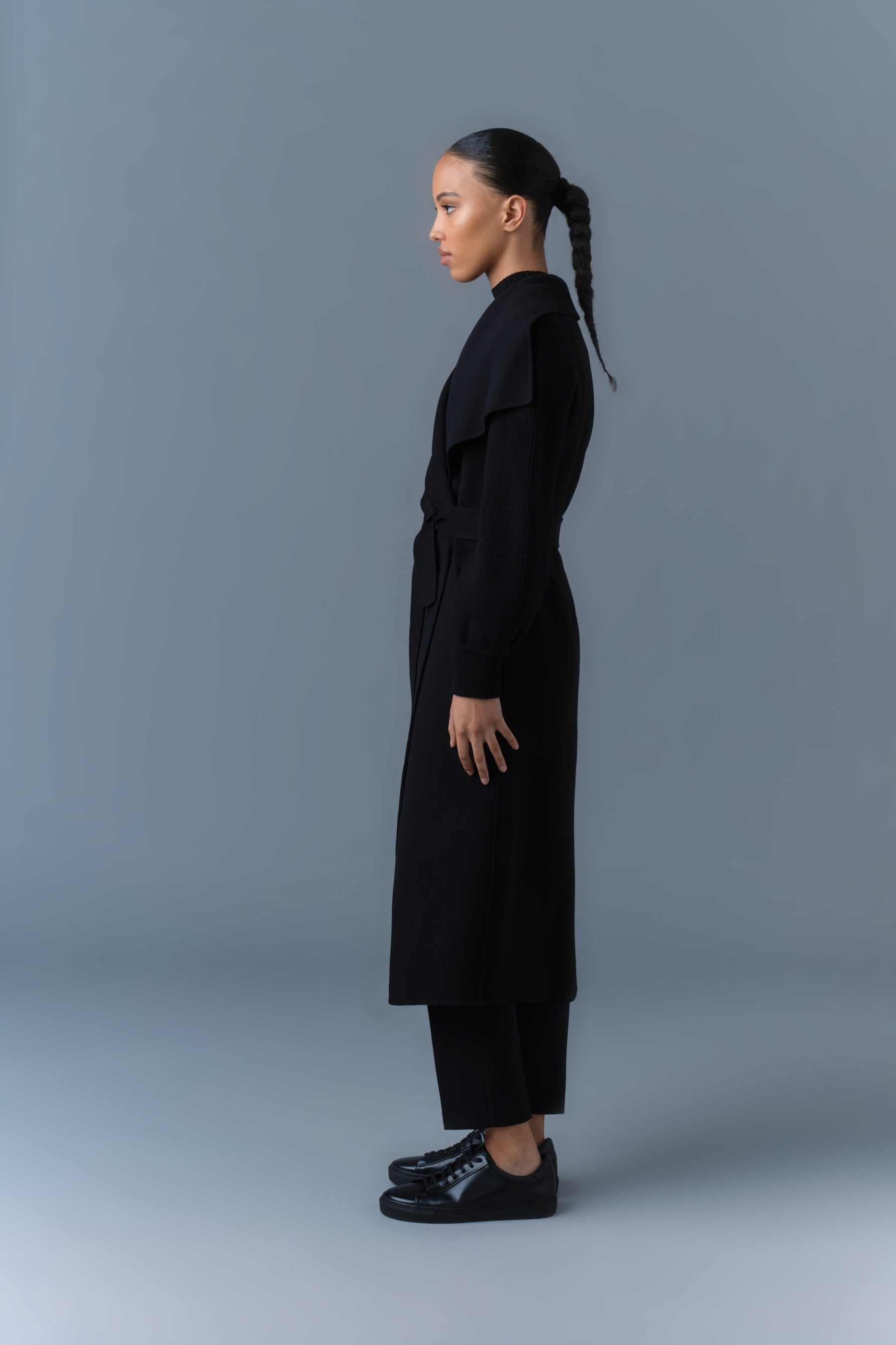 MAI-NV Double-Face Wool Wrap Coat - 3