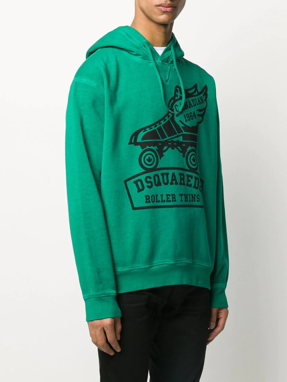 graphic print hoodie - 3