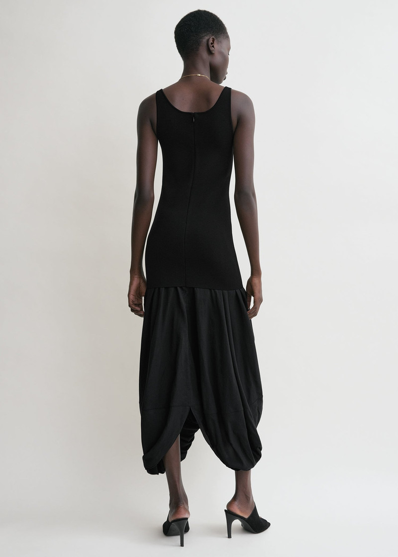 Cocoon tank dress black 4