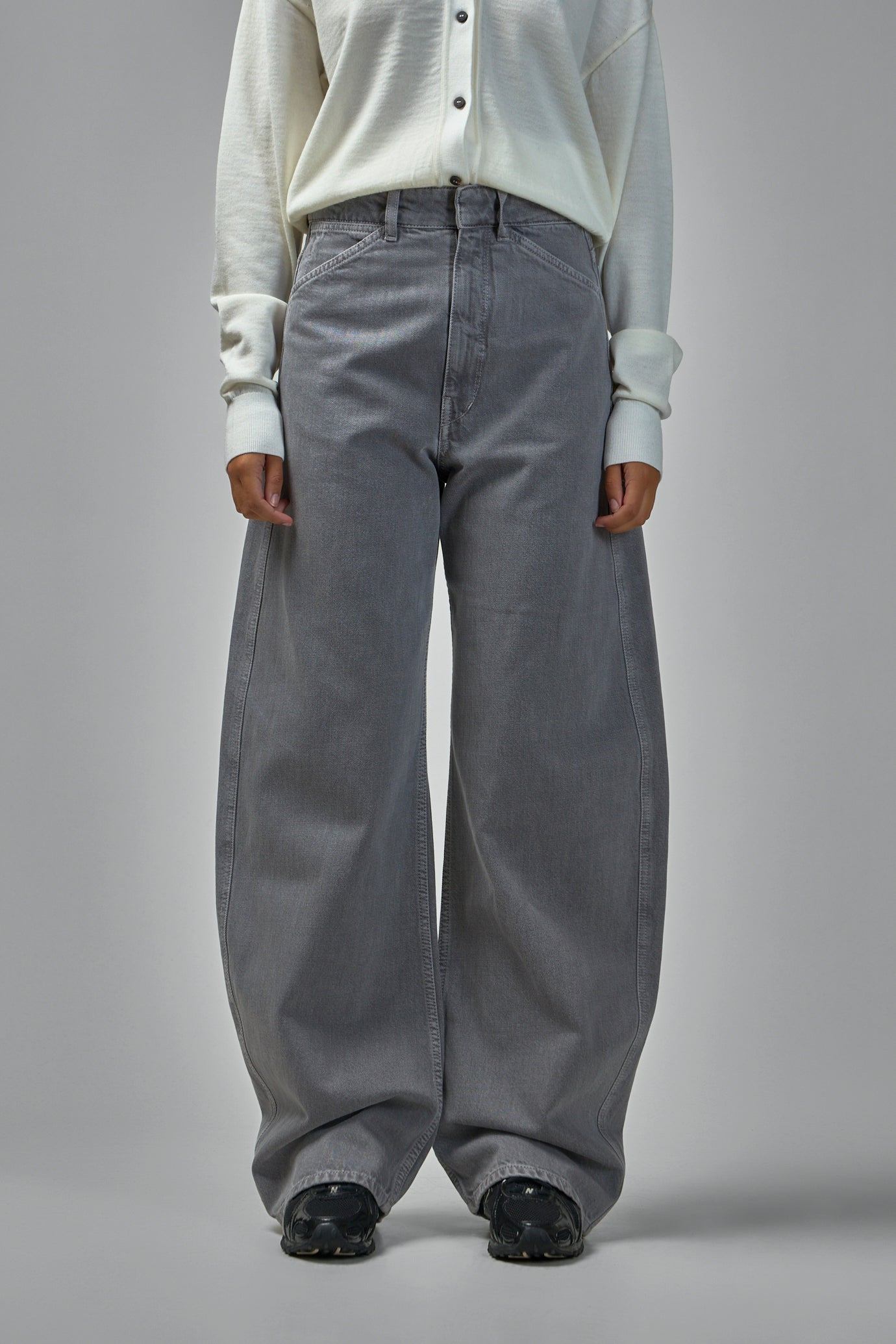 High Waisted Curved Pants - 2