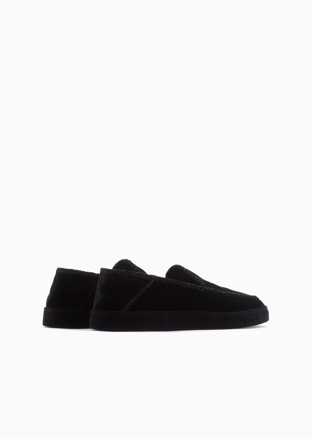 Giorgio’s Galleria 3 velvet slip-ons - 3