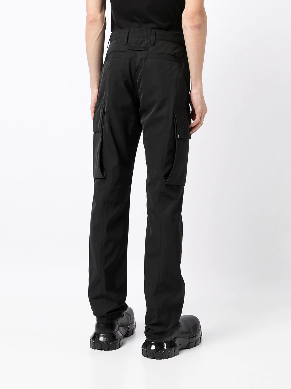 straight-leg cargo trousers - 4